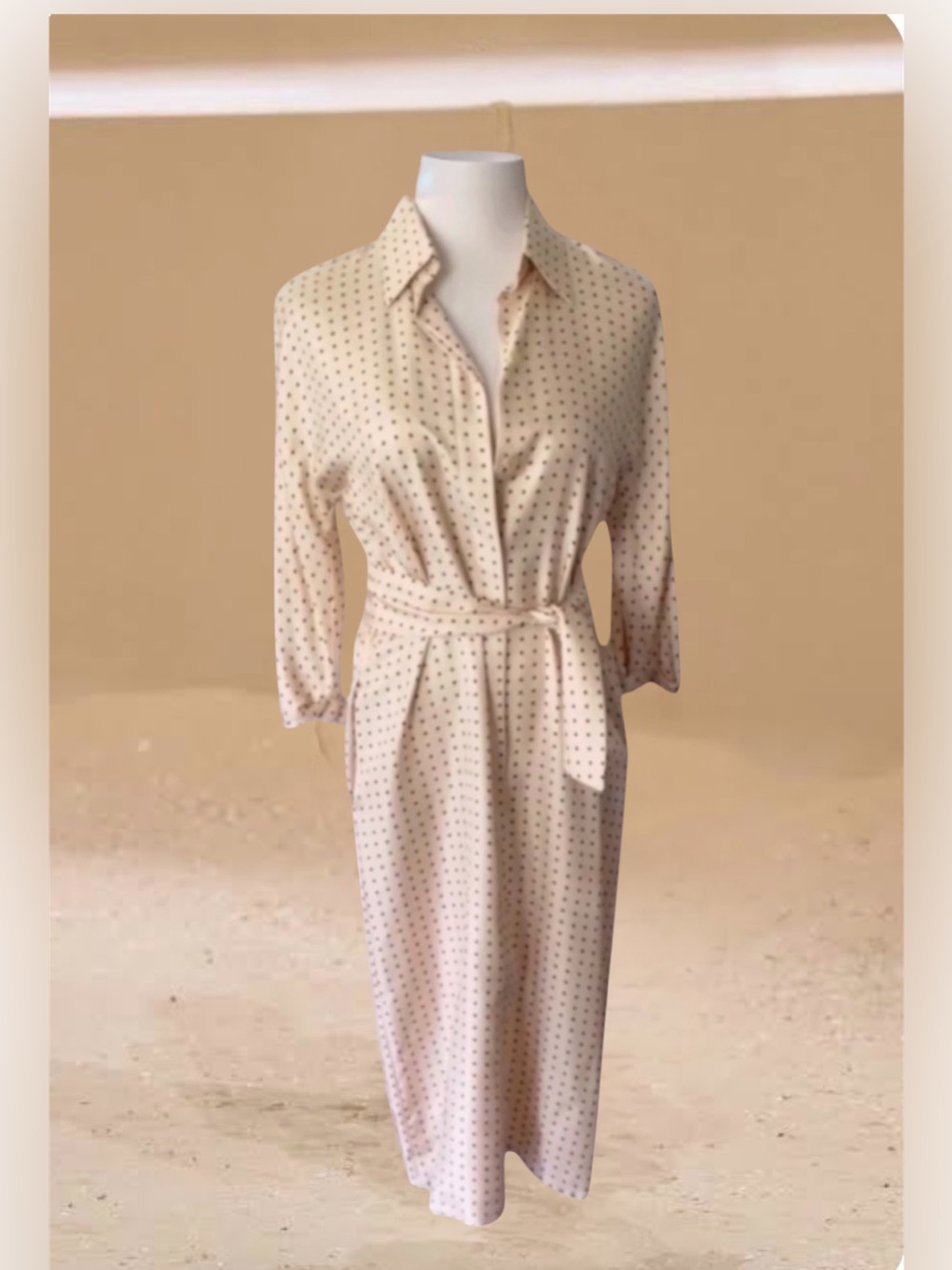 New! MAX MARA NEW Silk Belted Dress Size Medium